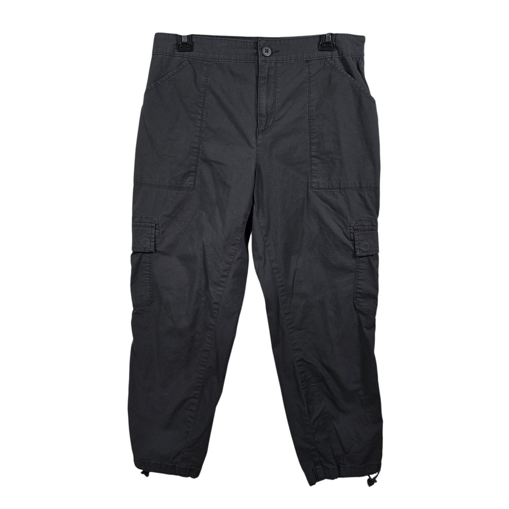 Social Standard Sanctuary Cargo Pants Womens Large Gray Adjustable Hem Utility